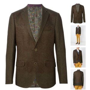 Etro Men's Paisley Print Wool Blazer, New Without Tags, Size 50 IT / 40 US